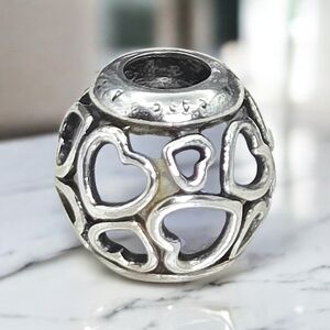 Pandora S925 ALE Open Heart Opalescent Charm